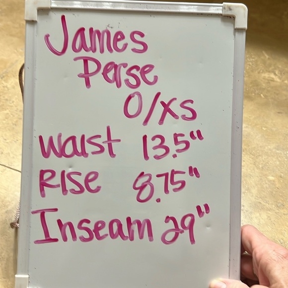 James Perse White Linen Straight Leg Pant Drawstring Waist Size 0/XS - Picture 5 of 9